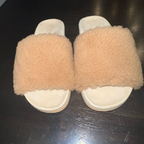 JENNI KAYNE Shearling Slide Sandal 36 - Picture 2 of 4
